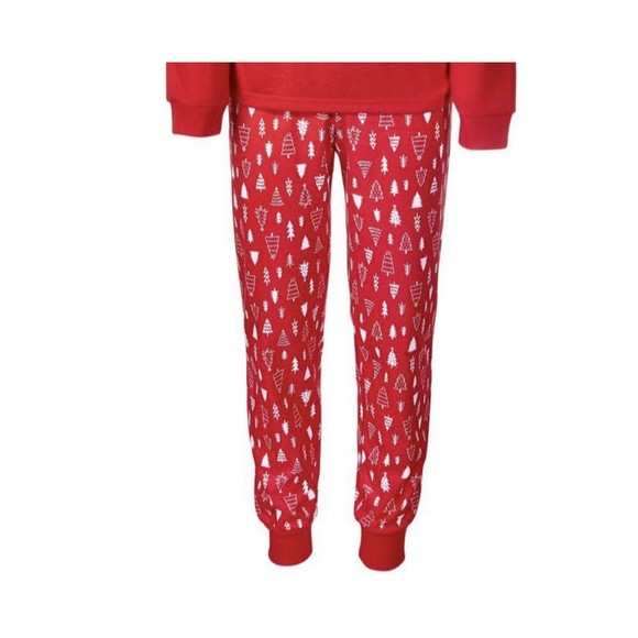 Family PJs Christmas Matching Pajamas Pants + Snoopy Pajama Top Kids Size S 6/7 - Picture 4 of 5